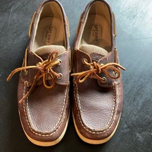 Women’s sperry top-sider brown leather size 8.5